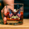 American Eagle and US Flag 250 Years Glass | Happy 250th Birthday USA | Patriotic 4th of July Glass | Independence Day Whiskey Glass Beer Glass 682563